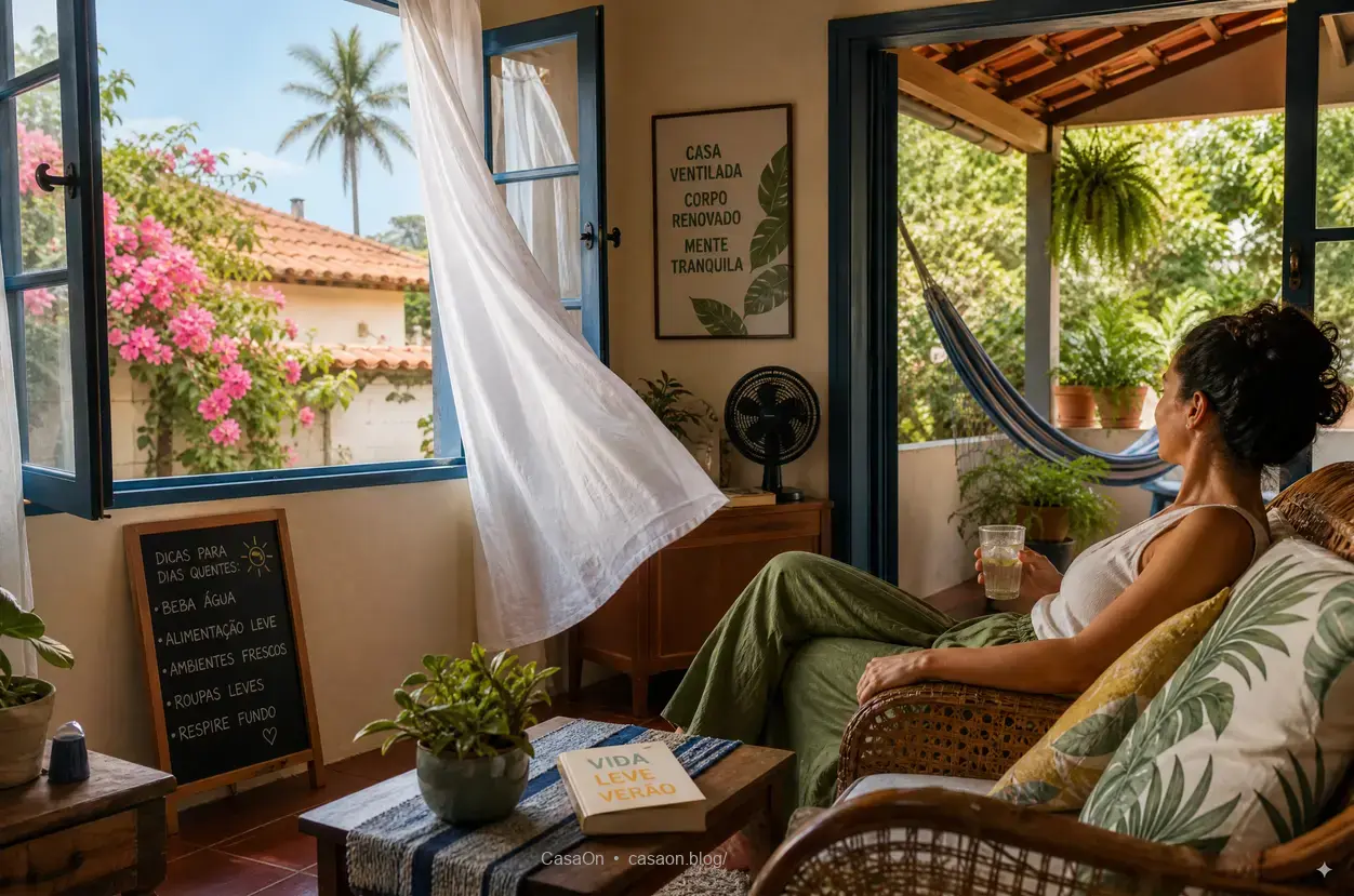 casa fresca e arejada para calor intenso